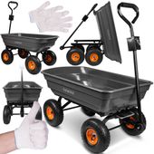 Wózek Ogrodowy Transportowy Przyczepka Taczka Koła Do 300kg 75l MalTec GC1