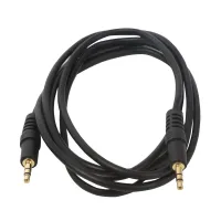 Kabel audio Aigostar 1,8 m czarny gwarancja wysokiej jakości dźwięku