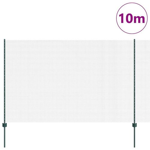 Ogrodzenie z słupkami Zielony 1.6 x 10 m Stal na Arena.pl
