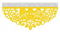 N14 Zazdrostka lambrekin firana kuchenna święta Wielkanoc wiosna 60x30 żółt