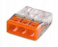 SZYBKOZŁĄCZKA WAGO NA DRUT 3x0,5-2,5mm² 100szt