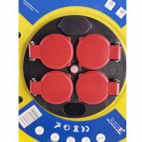 PRZEDŁUŻACZ BĘBNOWY BUDOWLANY DO OGRODU 50M 3x2,5 KABEL LISTWA NA BĘBNIE CE