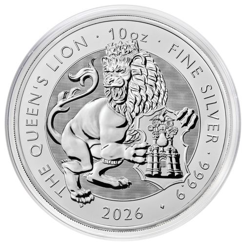 The Royal Tudor Beasts: Queen's Lion 10 uncji Srebra 2026 na Arena.pl