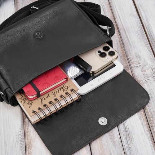 torebka damska mała listonoszka skórzana na ramię czarna paolo peruzzi na Arena.pl