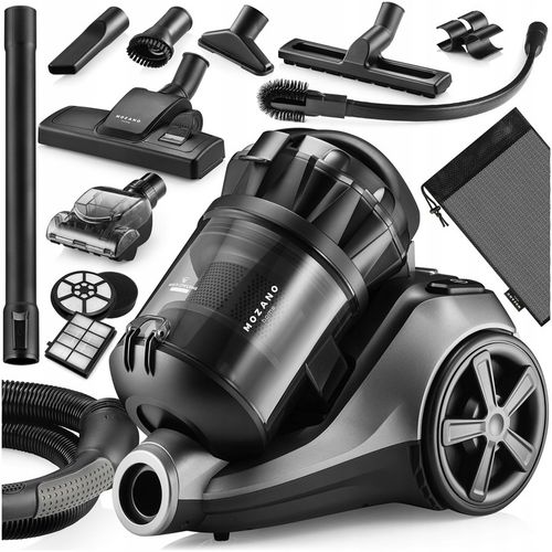 ODKURZACZ CYKLONOWY MOZANO BEZWORKOWY TURBOSZCZOTKA 4000W FILTR HEPA 3L na Arena.pl