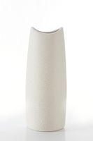 Klasyczny wazon ceramiczny RISO 14X9X35 kremowy