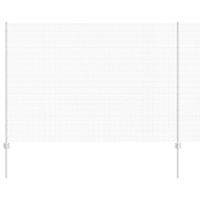 Ogrodzenie z słupkami Srebrny 1.6 x 10 m Stal