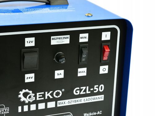 PROSTOWNIK MIKROPROCESOROWY AKUMULATOROWY 50A na Arena.pl