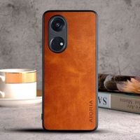 Etui AIORIA Vintage LEATHER do Oppo Reno8 T 4G pomarańczowy