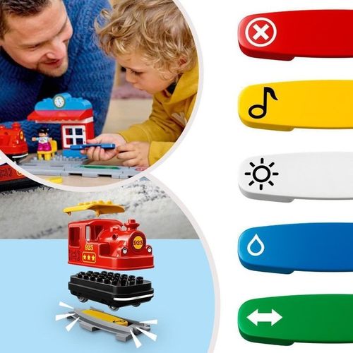 LEGO Duplo 10874 Kolejka Ciuchcia Pociąg Tory Światło Dźwięk Duże Klocki na Arena.pl