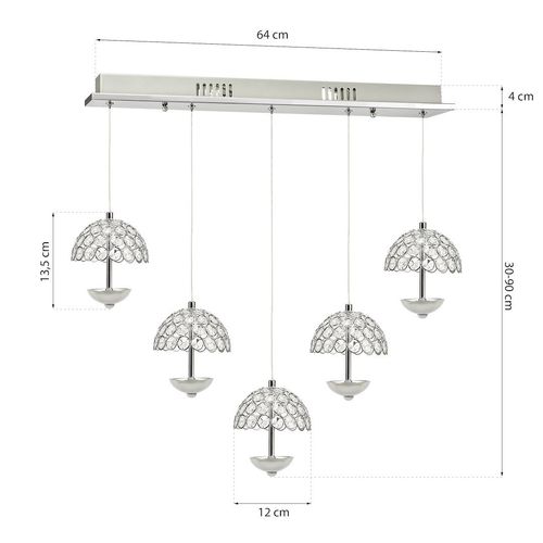 LAMPA WISZĄCA VENUS 5x5W LED na Arena.pl
