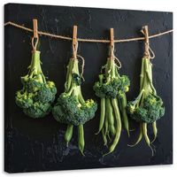 Obraz do kuchni restauracji baru jadalni, Zielone Brokuły 40x40
