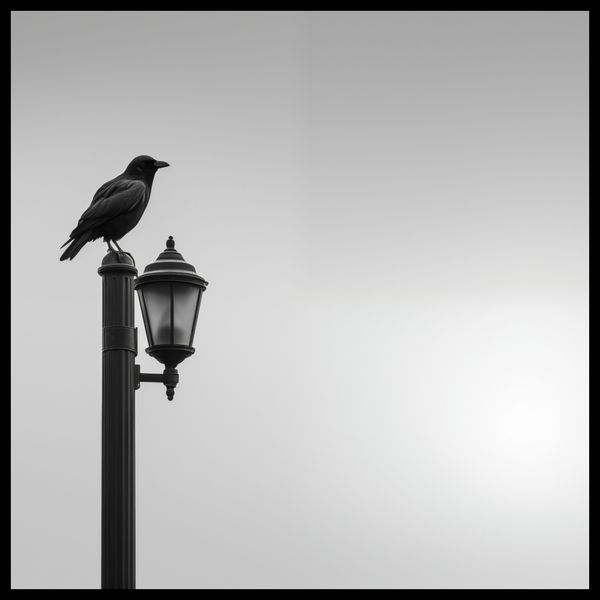 Plakat 80x80cm Samotny Postój Kruka zdjęcie 2