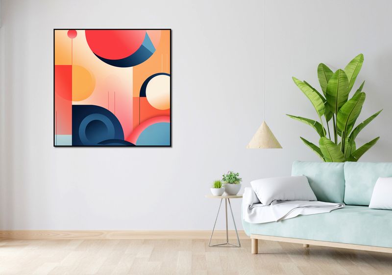 Plakat 100x100cm Geometryczne Marzenia zdjęcie 4