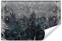 Fototapeta Do Salonu Mur LIŚCIE Beton Abstrakcja Efekt 3D 405cm x 270cm