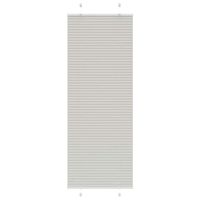 Roleta plisowana jasnoszara 75x200 cm Szerokość tkaniny 74,4 cm