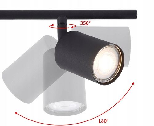 Lampa sufitowa kinkiet spot oprawa halogenowa natynkowa 6x GU10 na Arena.pl