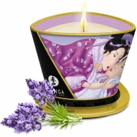 shunga świeca do masażu lawenda 170 ml - relaksujący olejek