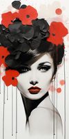 Plakat 50x100cm Kwiatowa Pasja