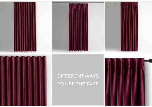 CURT/AH/VELVET/PLEAT/WINE/N/140X270/1PC na Arena.pl