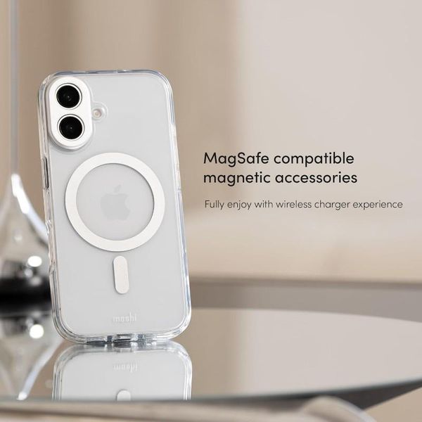 Moshi iGlaze MagSafe - Etui iPhone 16 Pro (Luna Silver) zdjęcie 9