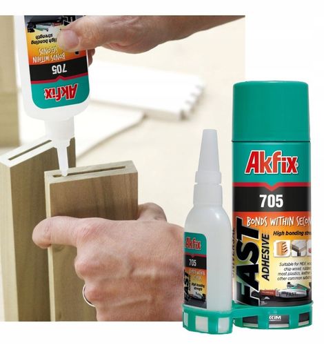 Klej Cyjanoakrylowy z Aktywatorem AKFIX 705 Zestaw 65g + 200ml UNIWERSALNY na Arena.pl
