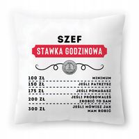 Dla Szefa Poduszka Na Urodziny Na Prezent Z Nadrukiem Ze Zdjęciem