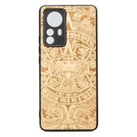 Drewniane Etui Bewood Xiaomi 12T Pro KALENDARZ AZTECKI ANIEGRE