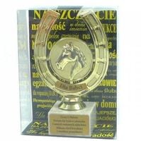 statuetka podkowa z koniem babcia 15,2cm