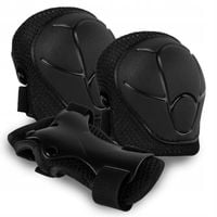 2X Kidwell zestaw ochraniaczy TRIX BLACK S rolki deska hulajnoga