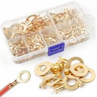 150 SZTUK Konektory Oczkowe Nieizolowane Kablowe Zestaw M3 M4 M5 M6 M8 M10