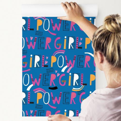 Tapeta ścienna do pokoju młodzieżowego typografia na Arena.pl