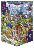Puzzle Heye. 1500 elementów. Szczęślwie miasto