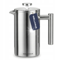 ZAPARZACZ DO KAWY HERBATY KAWIARKA FRENCH PRESS DZBANEK TŁOKOWY WELLHAUS 1L