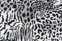 FOTOTAPETA ZWIERZĘTA WZÓR W CENTKI CZARNO-BIAŁE