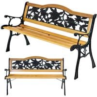 ławka ogrodowa stalowa z oparciem dwuosobowa parkowa na taras balkon ogród