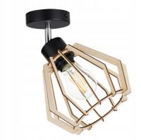 KINKIET ścienny LAMPA ruchomy loft BRYLANT Drewno