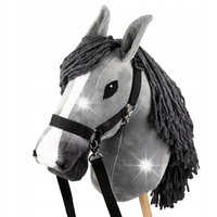 Szary konik hobby horse duży A3 kantar myszaty HH