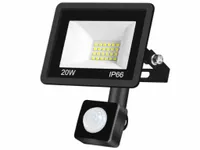 Lampa Halogen Zewnętrzny na Garaż 20W IP65 +Czujka