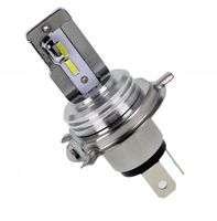 Żarówka LED biała H4 HS1 12V Yamaha Honda BMW Suzuki Harley krótkie długie