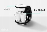 EKSPRES do KAWY PRZELEWOWY MAŁY LEKKI TURYSTYCZNY + 2 KUBKI FIRST AUSTRIA