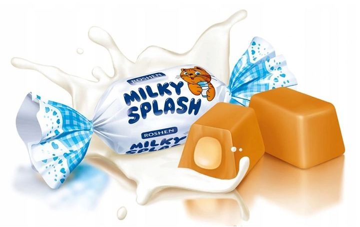 CUKIERKI MILKY SPLASH TOFFI ROSHEN 1 kg zdjęcie 8