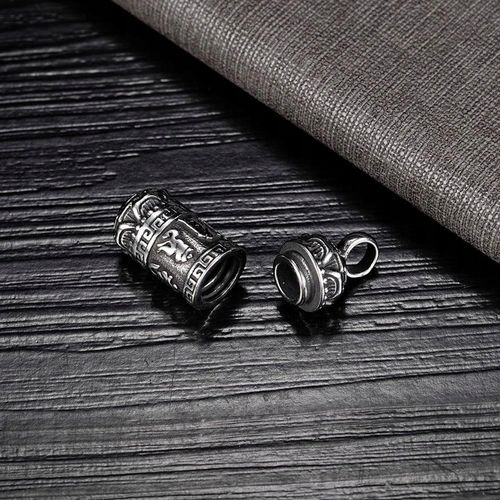 NASZYJNIK MĘSKI SEKRETNIK SREBRNY WISIOREK OTWIERANY STAL CHIRURGICZNA 316L na Arena.pl