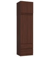 Szafa z nadstawką do sypialni 60 cm STAR - wenge