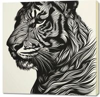 Obraz 100x100cm Tygrysi Gwizd