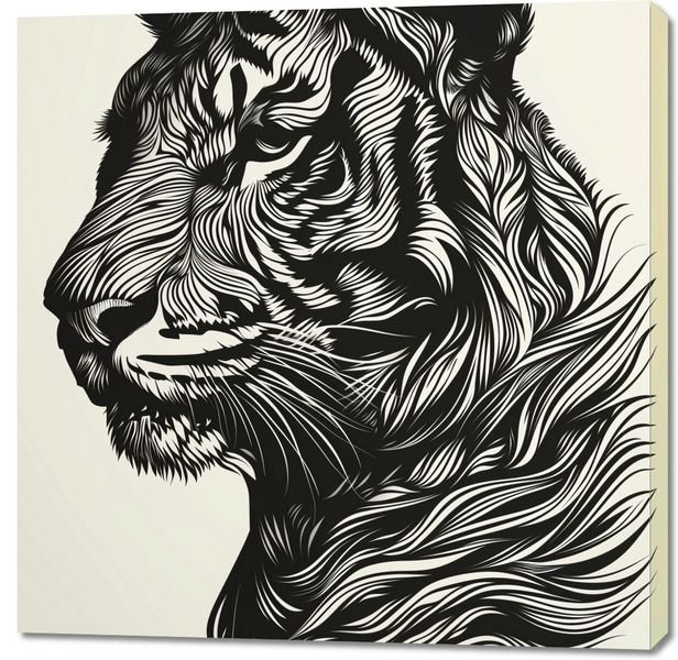 Obraz 100x100cm Tygrysi Gwizd zdjęcie 1