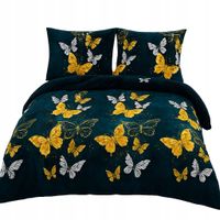 Pościel Polarowa 160x200 MOTYLE - Ciepła, Zimowa, MIŚ - RÓŻNE WZORY