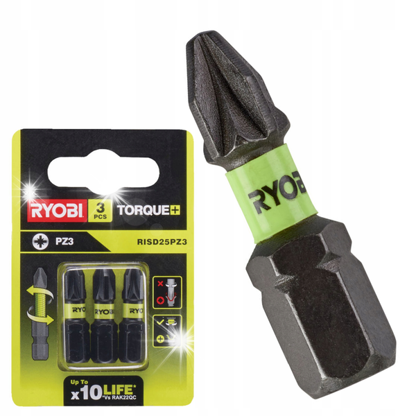 RYOBI ZESTAW BITÓW PH 3 SZTUKI RISD25PZ3 zdjęcie 1