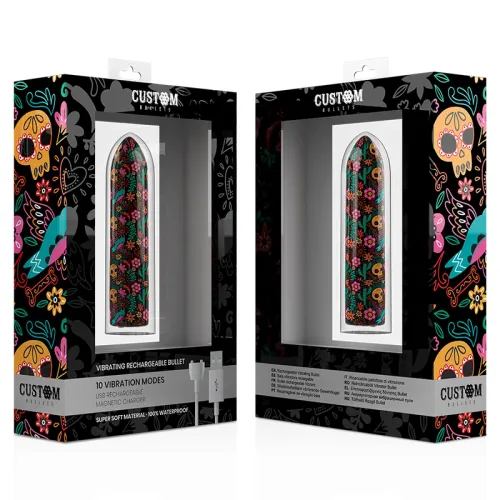 calexotics custom bullets akumulatorowy mini masażer czaszka 10 trybow na Arena.pl