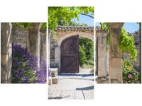 90X60CM OBRAZ STARE OPACTWO ST HILAIRE TRZY OBRAZY